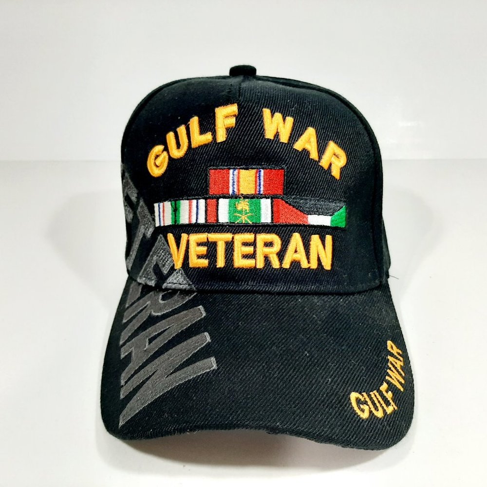 GULF WAR VETERAN Cap W/ Shadow Black New U.S. Mili